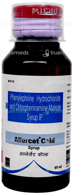 Allercet Cold Syrup 60ml Allercet Cold Syrup 60ml